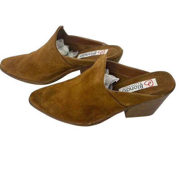 Blondo Nala Waterproof Mules Cognac Women's Size 8 - Picture 8 of 9